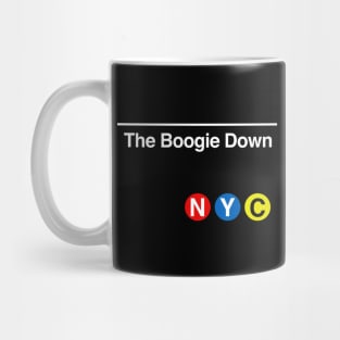 The Boogie Down Subway Sign Mug